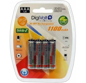 Pack 4 Pilas AA recargables DigiVolt 1400mAh