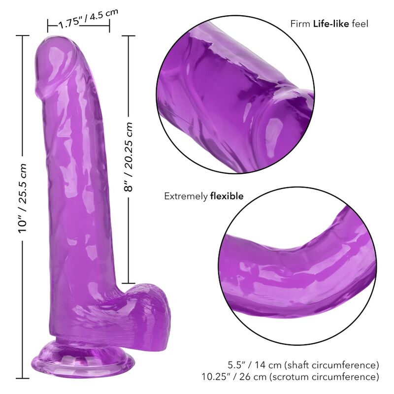 CALEXOTICS - SIZE QUEEN DILDO LILA 20.3 CM - Imagen 6