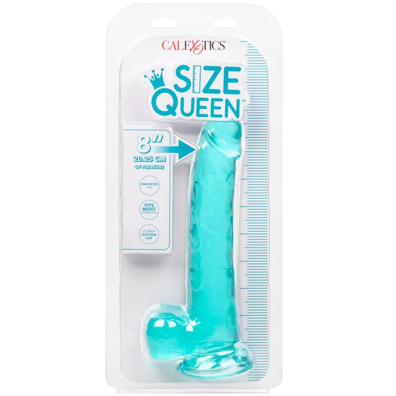 CALEXOTICS - SIZE QUEEN DILDO AZUL 20.3 CM - Imagen 8