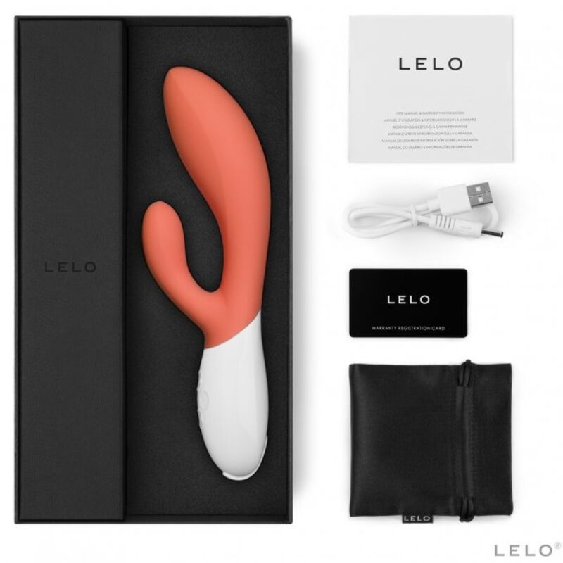 LELO - INA 3 VIBRADOR RABBIT LUJO CORAL - Imagen 4