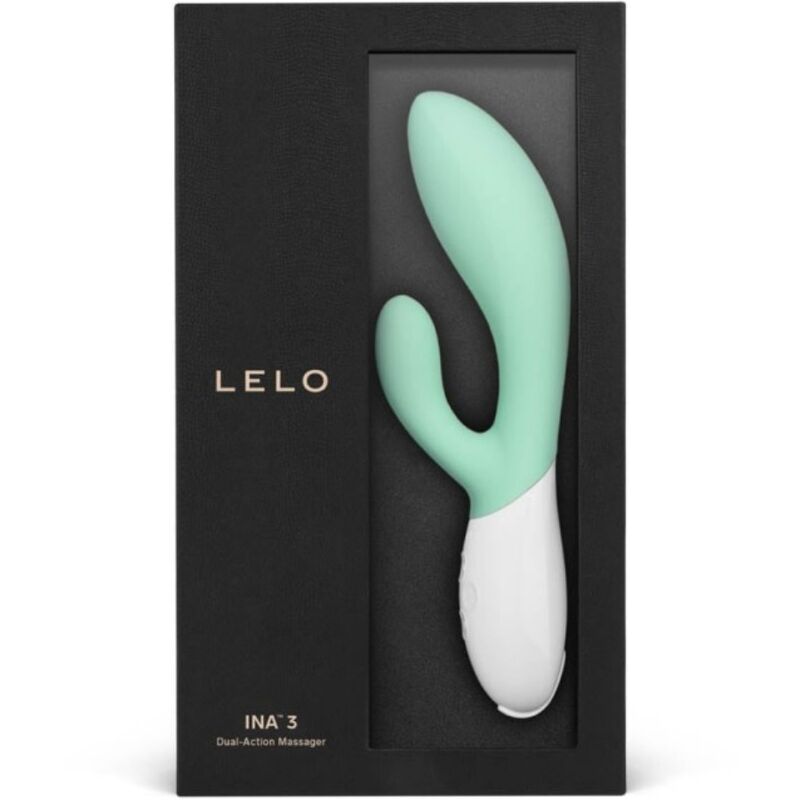 LELO - INA 3 VERDE VIBRADOR RABBIT LUJO VERDE AGUA - Imagen 5