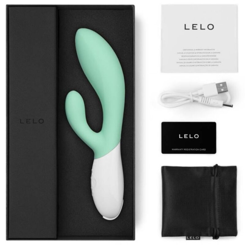 LELO - INA 3 VERDE VIBRADOR RABBIT LUJO VERDE AGUA - Imagen 6