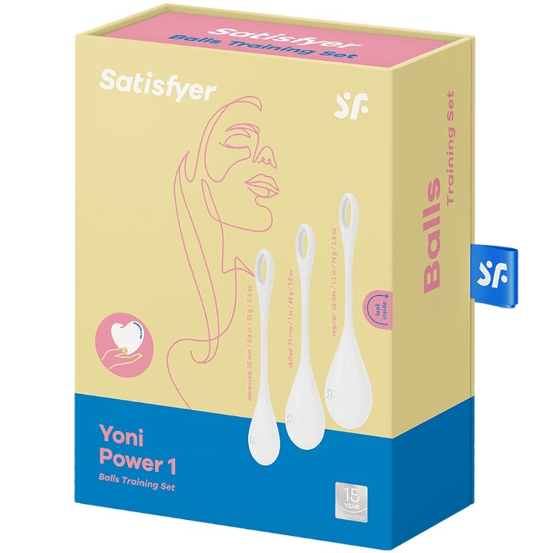 SATISFYER - YONI POWER 1 KIT DE ENTRENAMIENTO BLANCO - Imagen 5