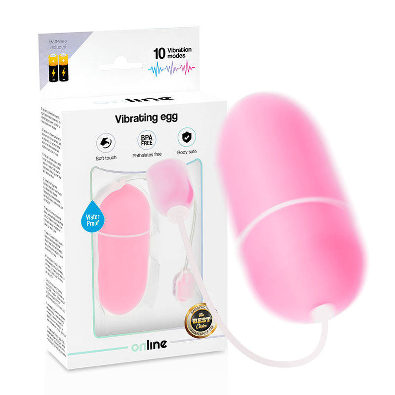 ONLINE - HUEVO VIBRADOR WATERPROOF ROSA - Imagen 4