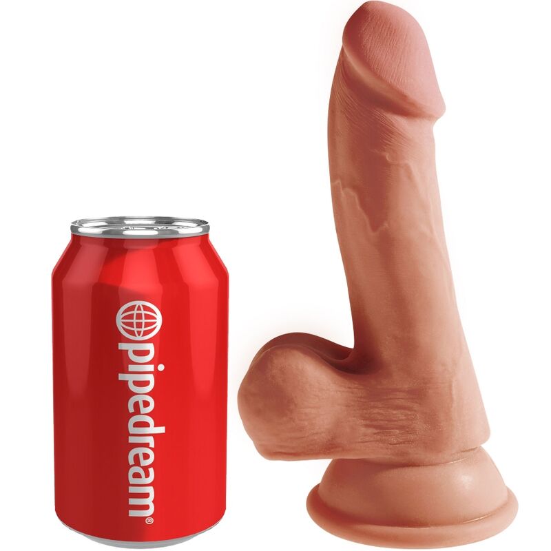 KING COCK - PLUS 3D DILDO CON TESTICULOS 17 CM - Imagen 3