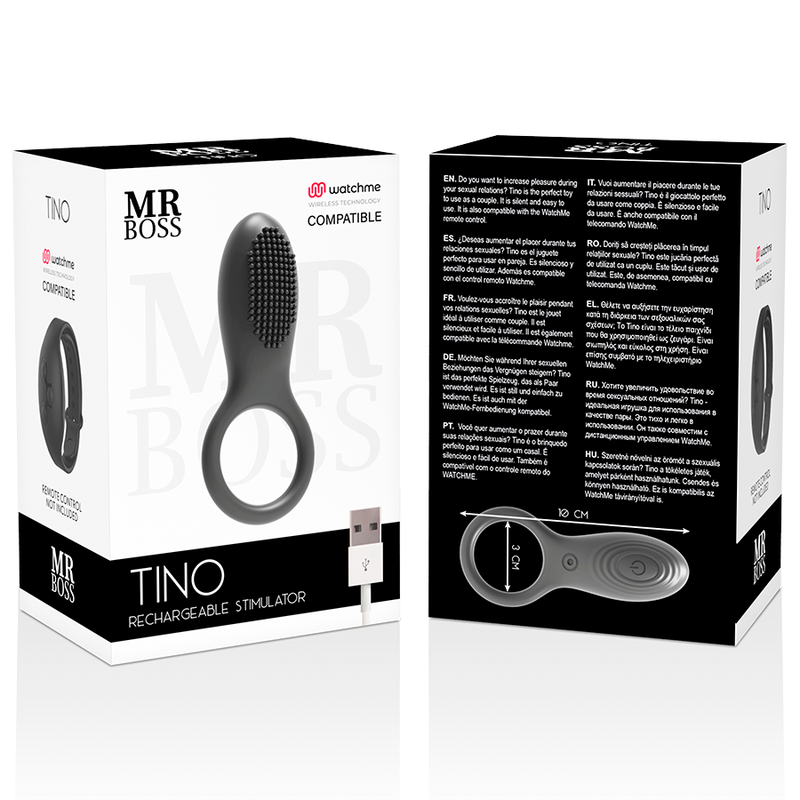 MR BOSS - TINO ANILLO ESTIMULADOR COMPATIBLE CON WATCHME WIRELESS TECHNOLOGY - Imagen 12