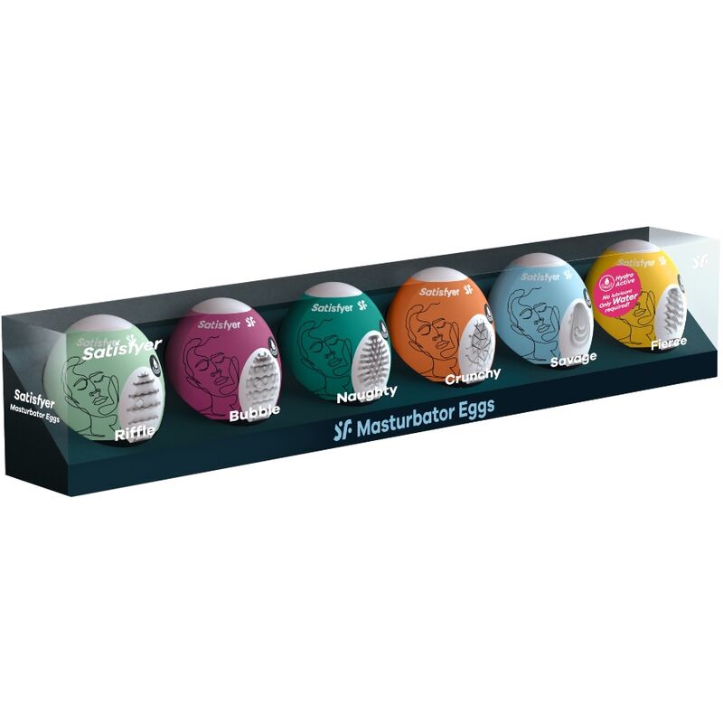 SATISFYER - HUEVOS MASTURBADORES PACK 6 UNIDADES - Imagen 3