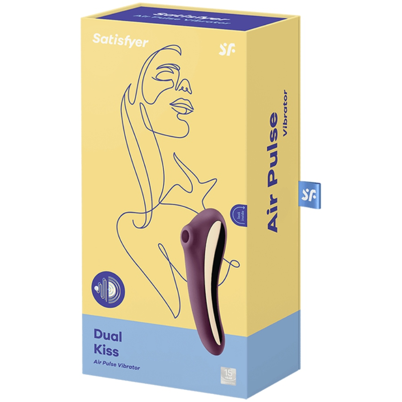 SATISFYER - DUAL KISS ESTIMULADOR CLITORIS PURPURA - Imagen 5