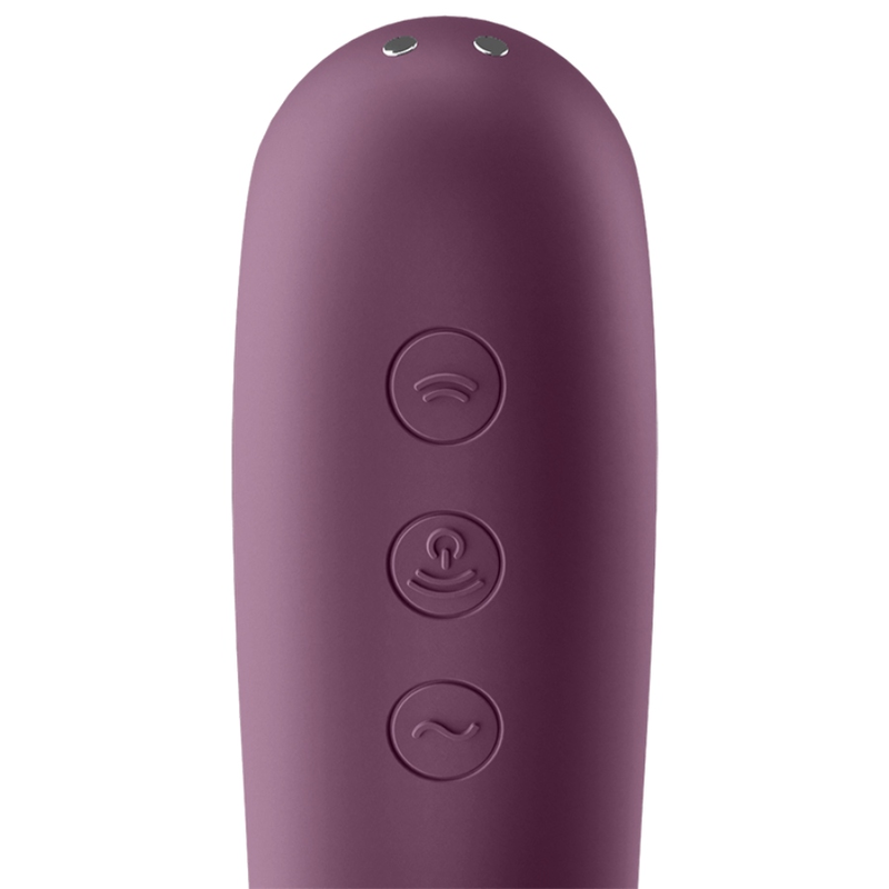 SATISFYER - DUAL KISS ESTIMULADOR CLITORIS PURPURA - Imagen 4