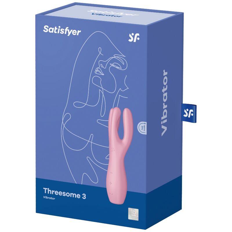 SATISFYER - THREESOME 3 VIBRADOR ROSA - Imagen 5