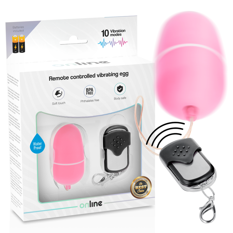 ONLINE - HUEVO VIBRADOR CONTROL REMOTO M ROSA - Imagen 4