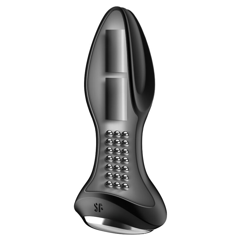 SATISFYER - ROTATOR PLUG 2+ PLUG VIBRADOR APP NEGRO - Imagen 3