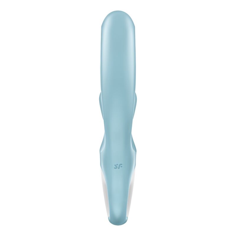 SATISFYER - LOVE ME VIBRADOR RABBIT AZUL - Imagen 4