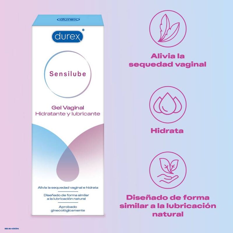 DUREX - SENSILUBE GEL HIDRATANTE Y LUBRICANTE 40 ML - Imagen 3