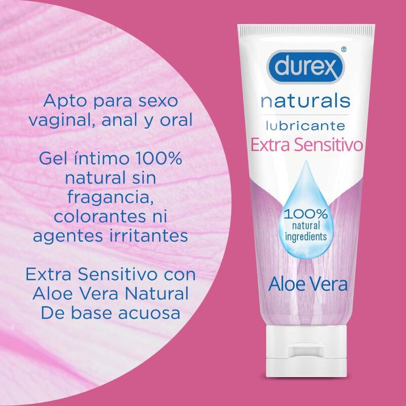 DUREX - NATURALS LUBRICANTE EXTRA SENSITIVO 100 ML - Imagen 3
