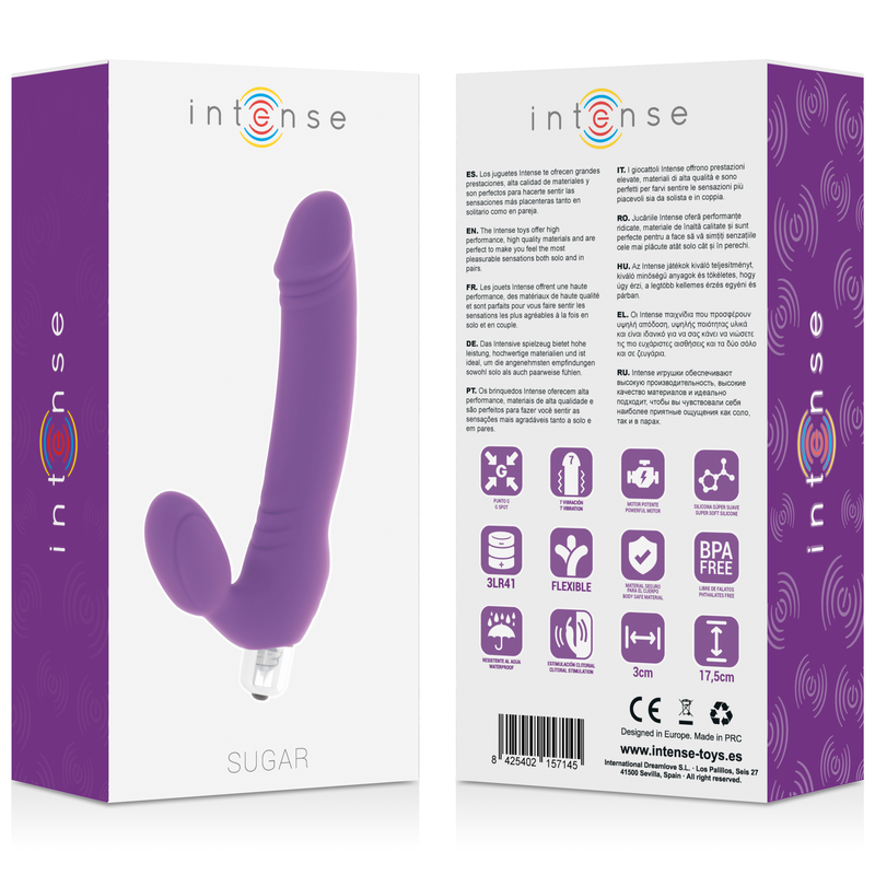 INTENSE - SUGAR SEVEN SPEEDS SILICONE LILA - Imagen 4