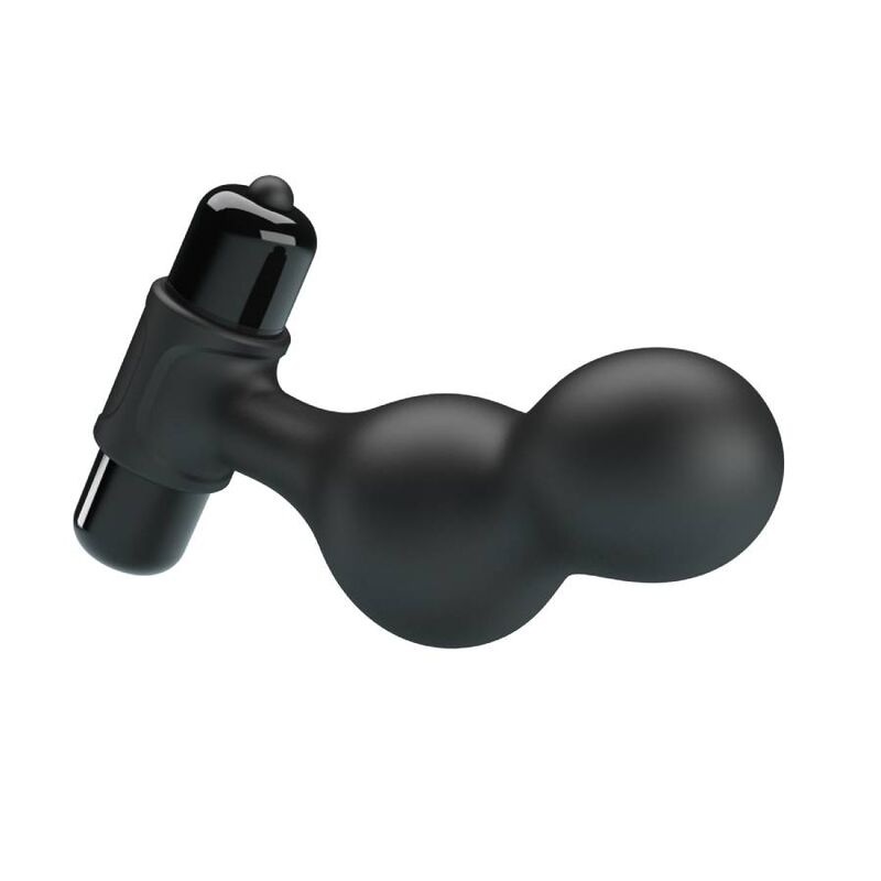 MR PLAY - PLUG ANAL VIBRADOR DE SILICONA NEGRO - Imagen 6