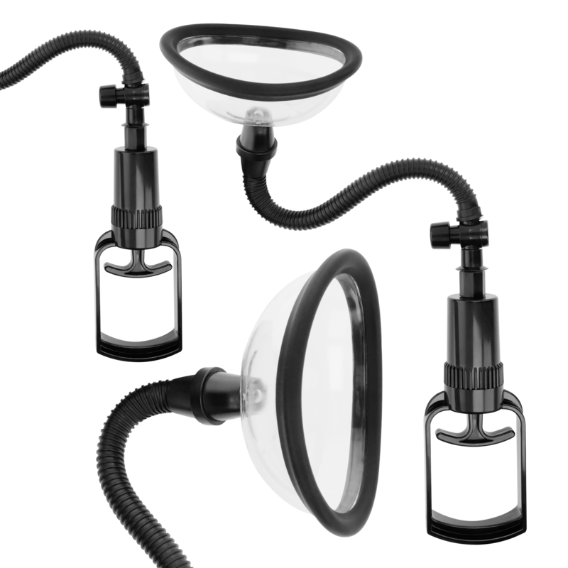 INTENSE - PUMP BOMBA MANUAL VAGINAL CON DOS COPAS INTERCAMBIABLES - Imagen 4