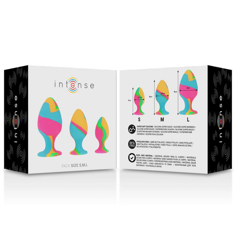 INTENSE - SET PLUG SILICONA MULTICOLOR - Imagen 9