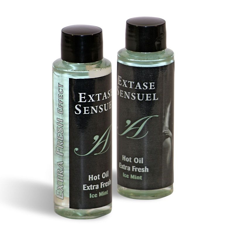 EXTASE SENSUAL - ACEITE MASAJE EFECTO EXTRA FRESH HIELO 100 ML - Imagen 3