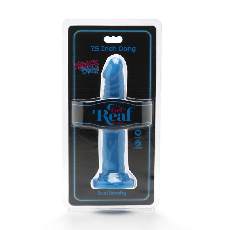 GET REAL - HAPPY DICKS DONG 19 CM AZUL - Imagen 3