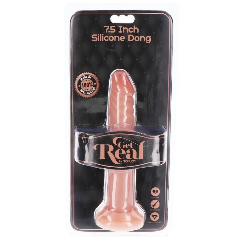 GET REAL - DONG SILICONA 19 CM NATURAL - Imagen 4