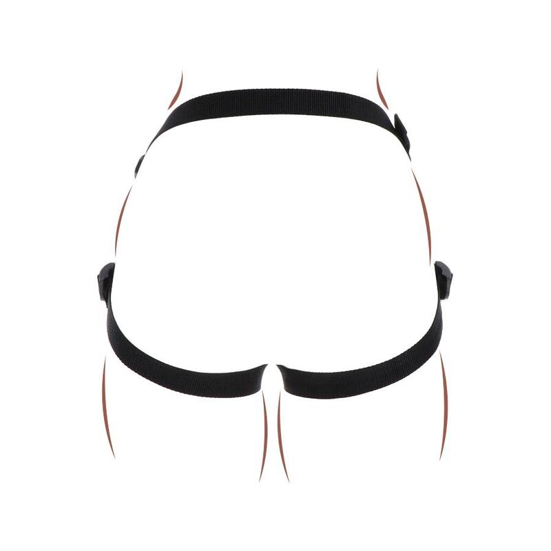 GET REAL - STRAP-ON PLEASURE HARNES NEGRO - Imagen 3