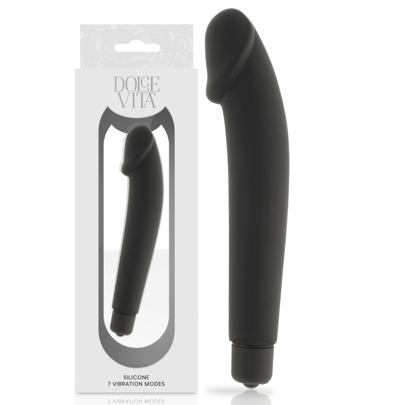 DOLCE VITA - REALISTIC VIBRADOR SILICONA NEGRO - Imagen 3