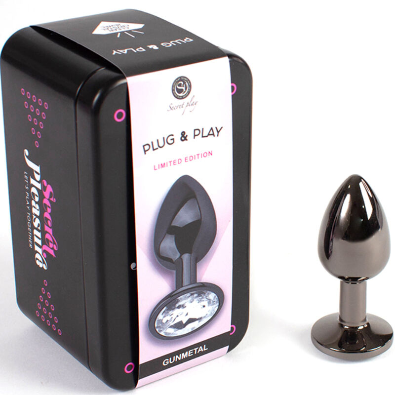 SECRETPLAY - GUNMETAL BUTT PLUG TALLA S 7 CM - Imagen 3