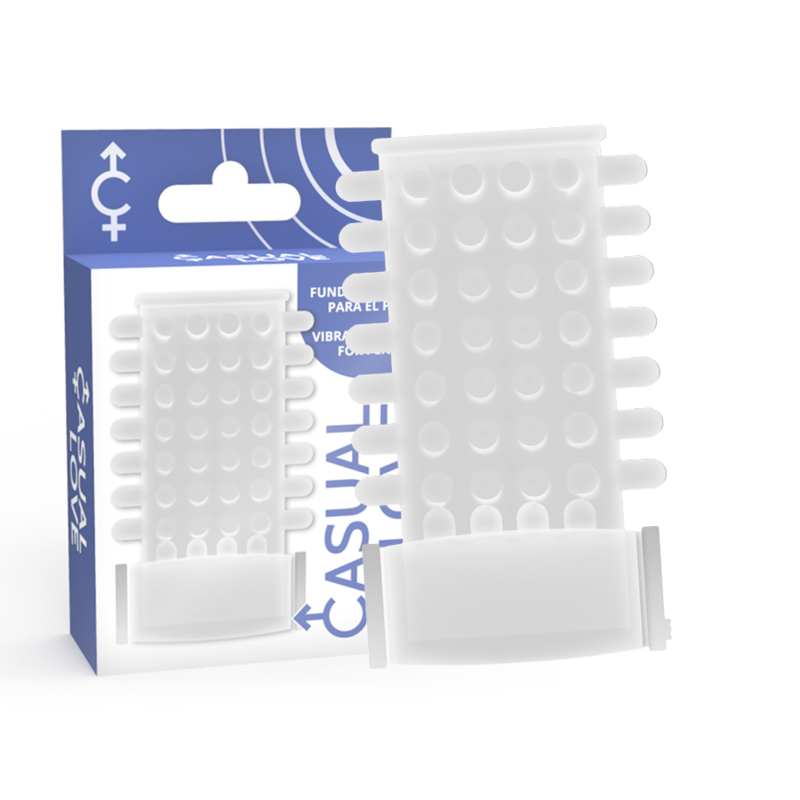 CASUAL LOVE - RING FUNDA PENE VIBRADOR TRANSPARENTE - Imagen 4