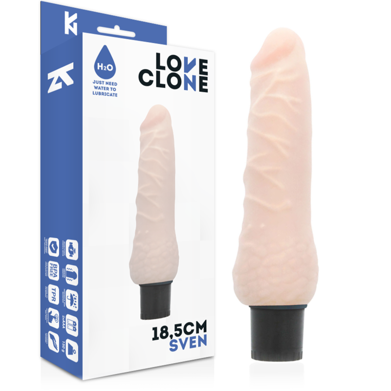 LOVECLONE - SVEN SELF LUBRICATION VIBRADOR 18.5 CM -O- 3.3 CM - Imagen 3