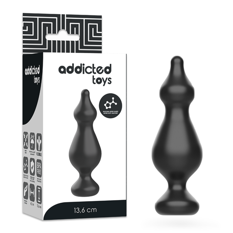 ADDICTED TOYS - ANAL SEXUAL PLUG 13.6 CM NEGRO - Imagen 3