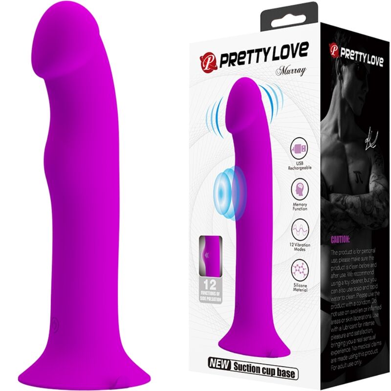 PRETTY LOVE - MURRAY VIBRADOR Y ESTIMULADOR PUNTO G MORADO - Imagen 3
