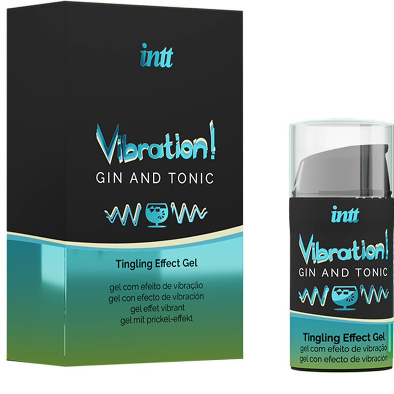 INTT - POTENTE ESTIMULANTE ÍNTIMO GEL VIBRADOR LIQUIDO GIN & TONIC 15ML - Imagen 3