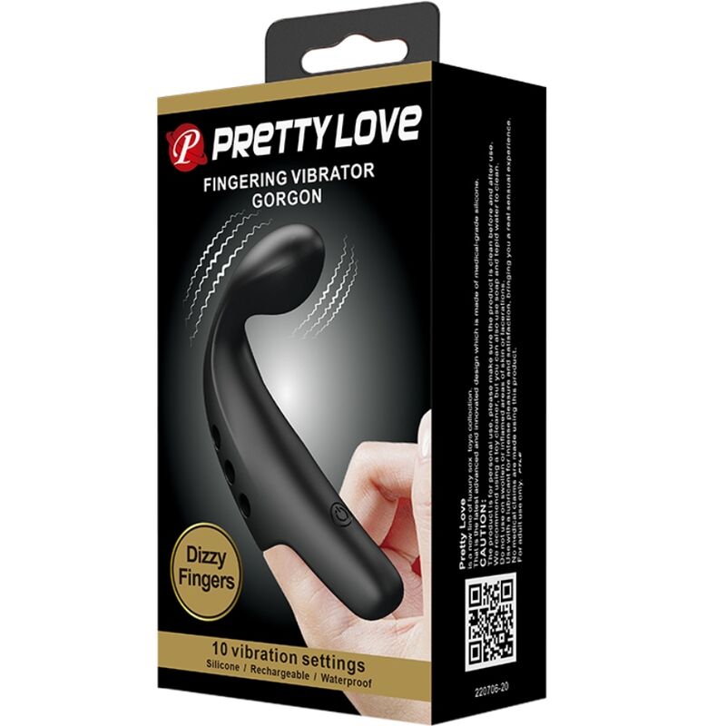 PRETTY LOVE - DEDAL VIBRADOR GORGON NEGRO - Imagen 6
