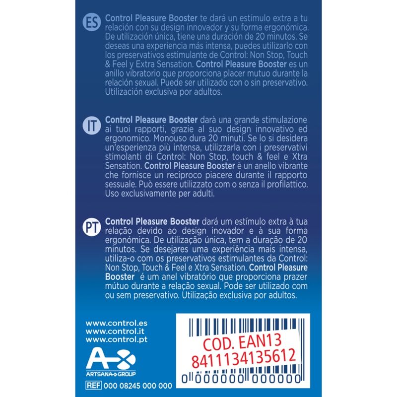 CONTROL - ANILLO VIBRADOR PLEASURE BOOSTER - Imagen 3