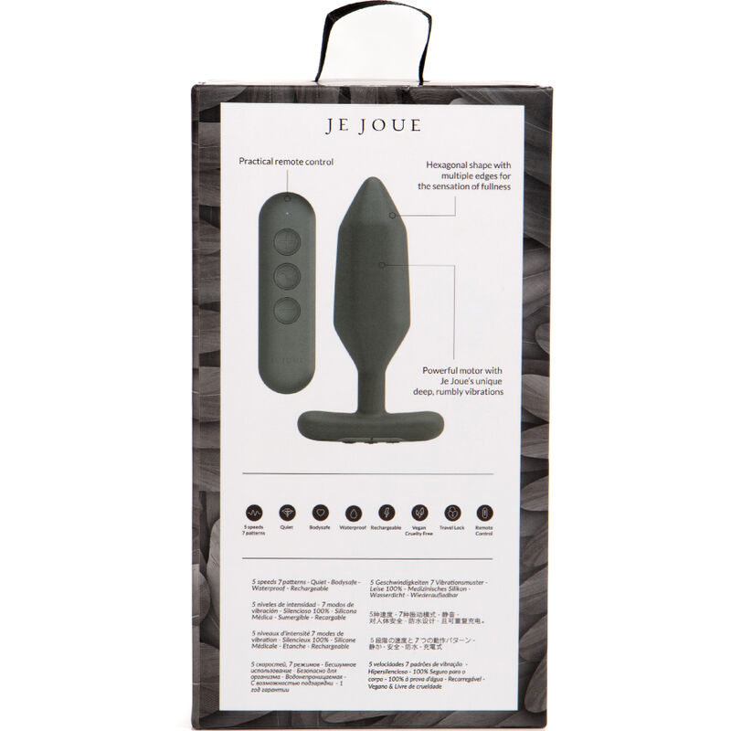 JE JOUE - ONYX PLUG ANAL VIBRADOR NEGRO - Imagen 6