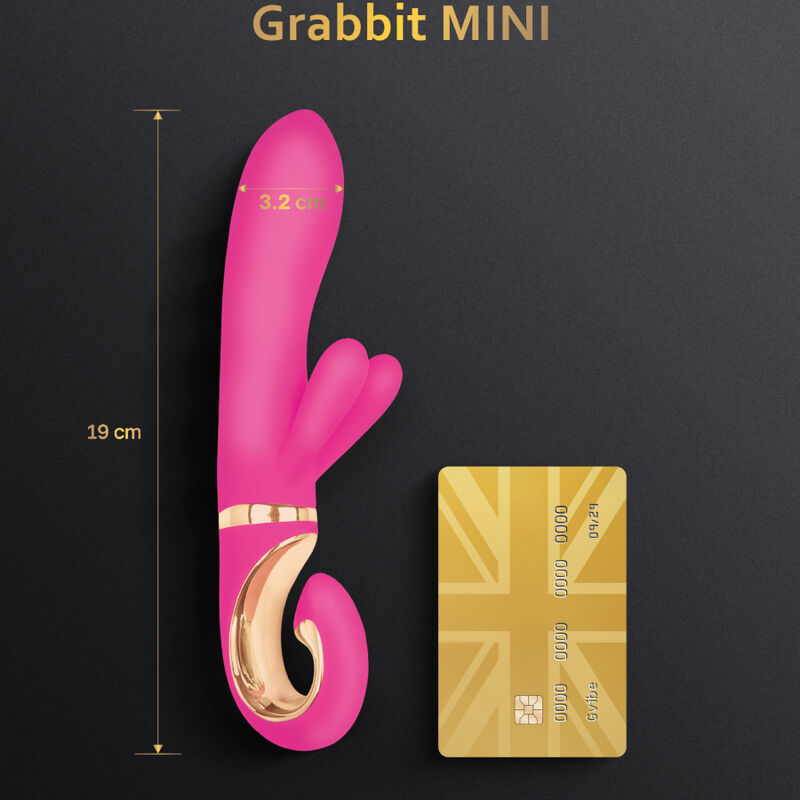 G-VIBE - GRABBIT MINI VIBRADOR SILICIONA ROSA - Imagen 3