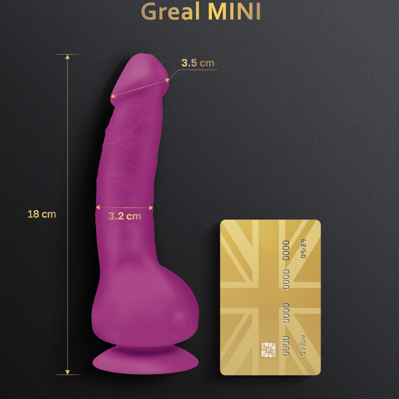 G-VIBE - GREAL MINI DILDO VIBRADOR SILICIONA FUCSIA - Imagen 3