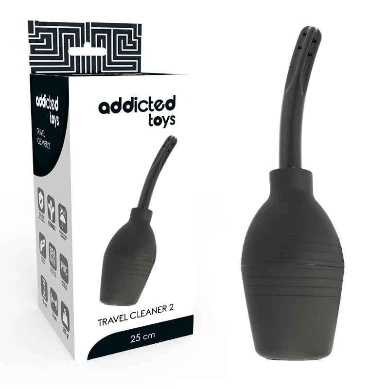 ADDICTED TOYS - SQUEEZE PERA LIMPIEZA ANAL NEGRO - Imagen 3