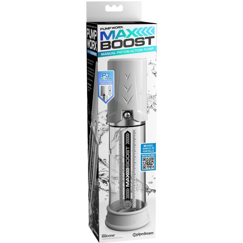 PUMP WORX - BOMBA DE ERECCION MAX BOOST BLANCO - Imagen 7
