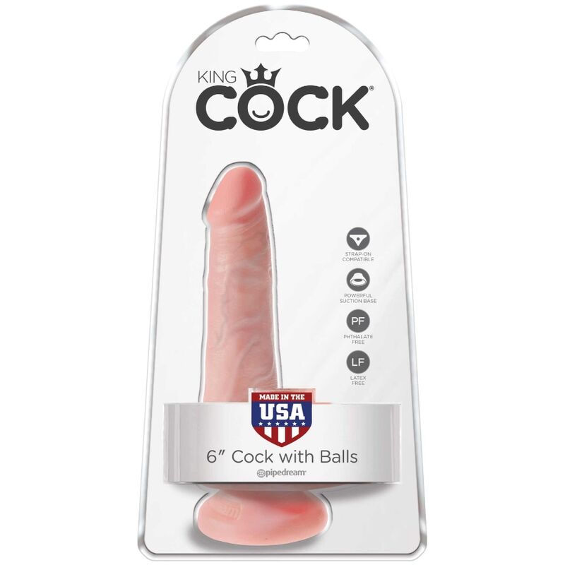 KING COCK - PENE REALISTICO CON TESTICULOS 13.5 CM NATURAL - Imagen 7