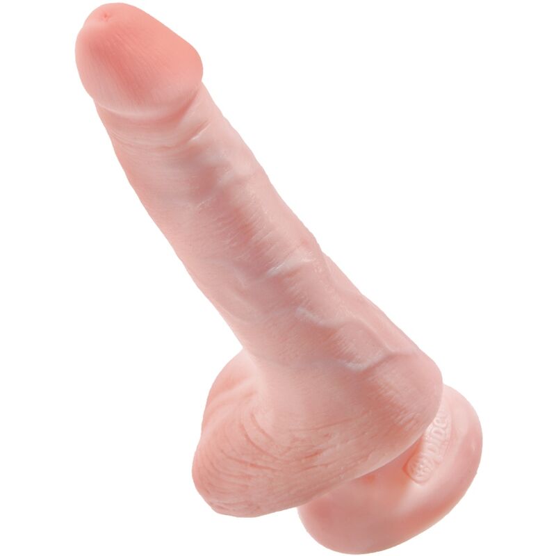 KING COCK - PENE REALISTICO CON TESTICULOS 13.5 CM NATURAL - Imagen 4