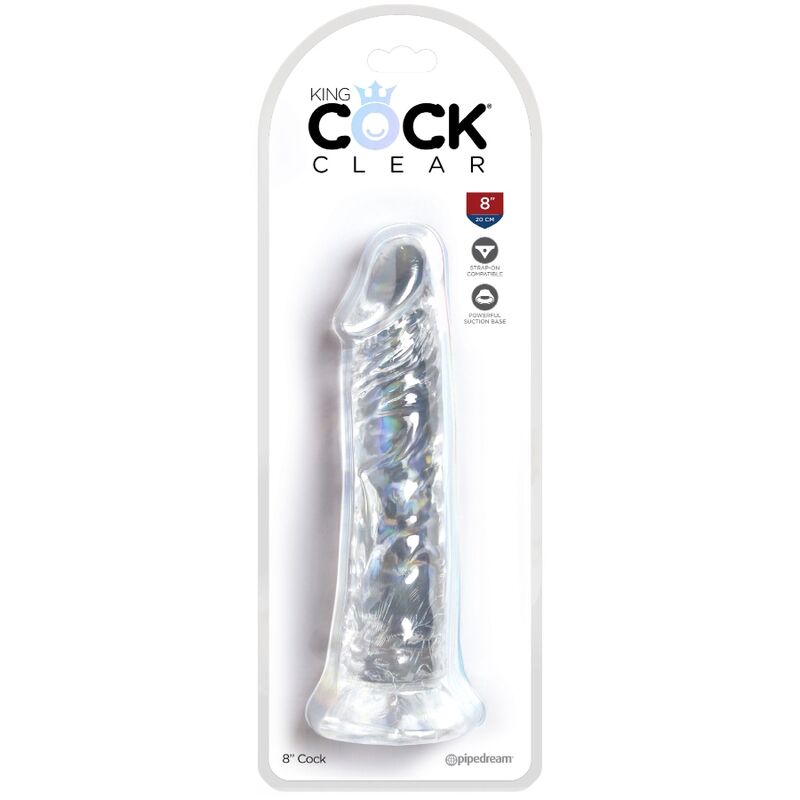 KING COCK - CLEAR PENE REALISTICO 19.7 CM TRANSPARENTE - Imagen 5
