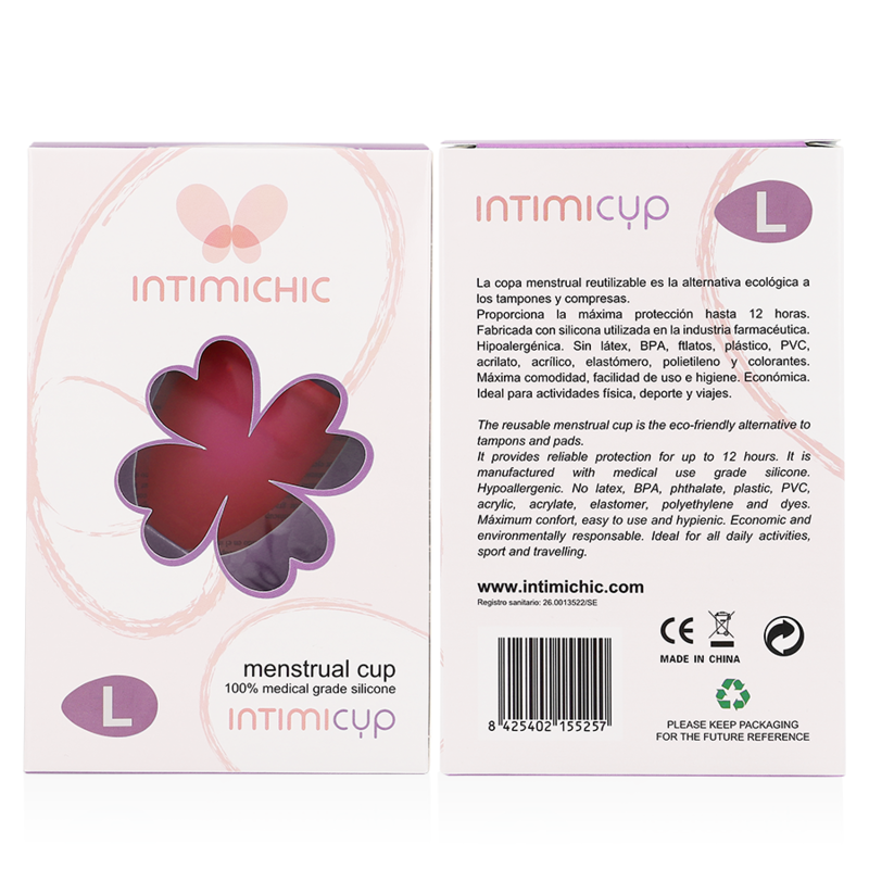 INTIMICHIC - COPA MENSTRUAL SILICONA MEDICA - TALLA L - Imagen 7
