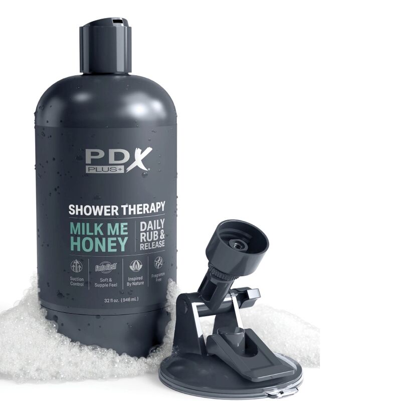 PDX PLUS - MASTURBADOR STROKER DISEÑO DISCRETO DE BOTE CHAMPU MILK ME HONEY - Imagen 6