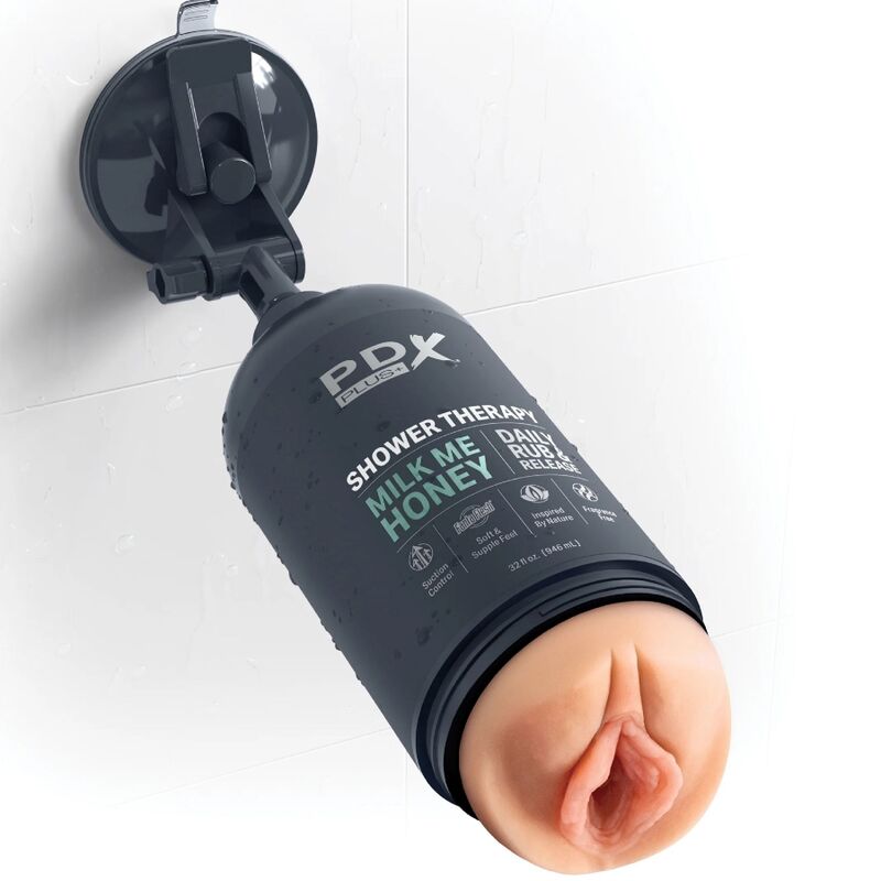PDX PLUS - MASTURBADOR STROKER DISEÑO DISCRETO DE BOTE CHAMPU MILK ME HONEY - Imagen 4
