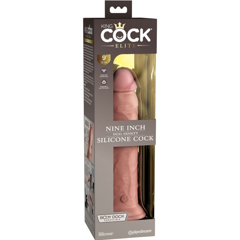 KING COCK - ELITE DILDO REALISTICO SILICONA 23 CM - Imagen 6