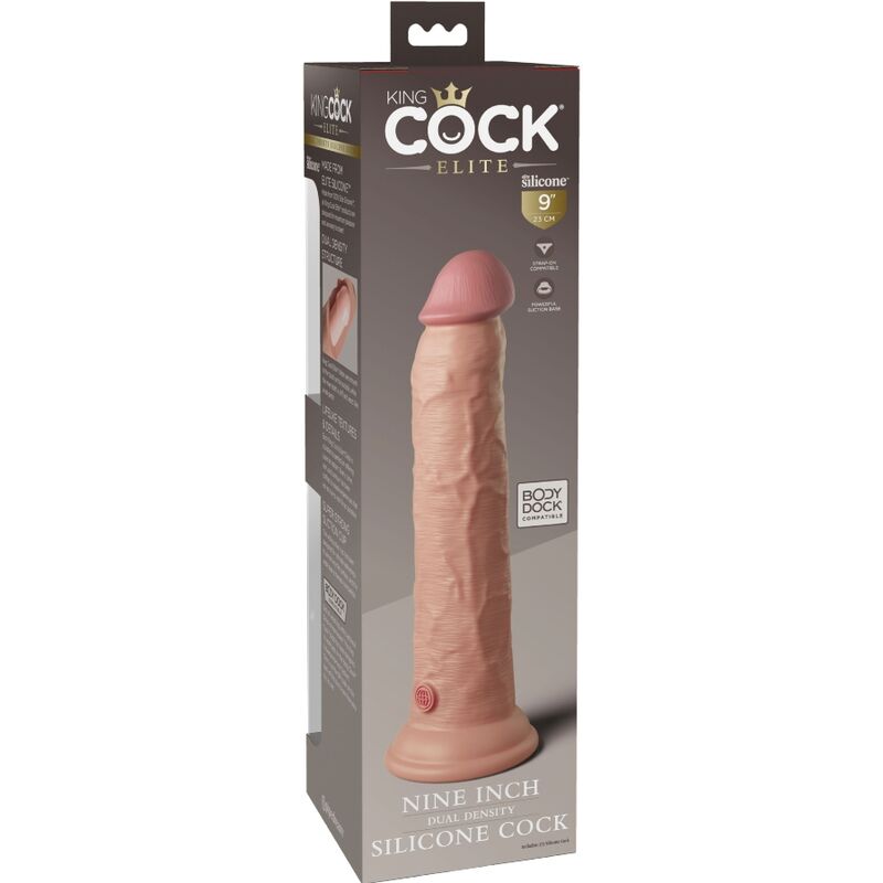 KING COCK - ELITE DILDO REALISTICO SILICONA 23 CM - Imagen 7
