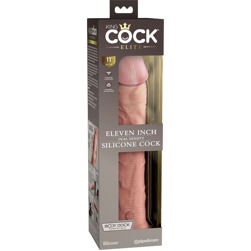 KING COCK - ELITE DILDO REALISTICO SILICONA 28 CM - Imagen 7